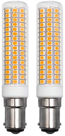 Ampoule LED B15D 10 W de rechange pour lampe halogène Osram Halolux Ceram 120 W 100 W B15D sans scintillement 230 V 1150 lm Blanc chaud 3000 K Intensité non variable Ampoule en verre transparent