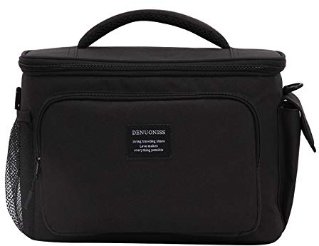 qingci Ice Pack Kreative Multi-Purpose Lunch Box Tasche Picknick Pack Halten Coole Isolierung Pack. 30 * 16.5 * 21cm Schwarz.