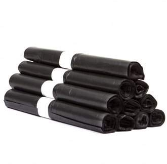 Sac Poubelle Qualité Professionnelle - 170 L Noir - 45 Microns - Carton de 100 Sacs - Rouleau