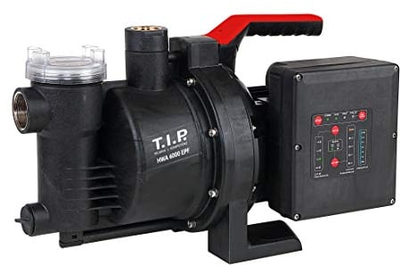 T.I.P. Hauswasserautomat mit intelligenter Automatik (6.000 l/h Fördermenge, 45 m Förderhöhe, 4,5bar Druck, 1.500W, integrierte Pumpensteuerung, Trockenlaufschutz, selbstansaugend) HWA 6000 EPF, 30198