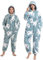 emmarcon Pigiami Animali Invernali in Pile per Bambini e Adulti, Tuta Intera Monopezzo con Cappuccio, Morbido e Caldo.-Pile.orsobc-120