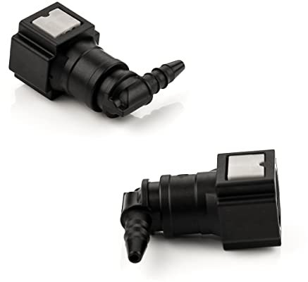 LST 2x Schnellverschluss Kraftstoffleitung Schlauchkupplung L-Stück 6,3x3mm