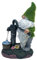 Garden Ornament Gonk Solar Well Flocked Grass Gnome Lamp Santa water Home Decor 30cm