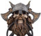 Türklopfer Vikings never die aus Kunststein, handbemalt, Klopfer besteht aus Metall