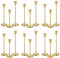 Set mit 18 Kerzenhaltern aus Messing,Gold,Kegelkerzen,Kerzenständer,Vintage-Kerzenständer,passend für 3/4 Zoll Dicke Kerzen,Dekoration,Heimdekoration,Hochzeit,Abendessen bei Kerzenschein,Jubiläum