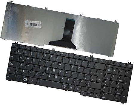 AKGIFT Teclado de Computadora Portátil Compatible para Toshiba Satellite C650 C660 C655 C670 C675 C650D C660D C655D C670D C675D Latín
