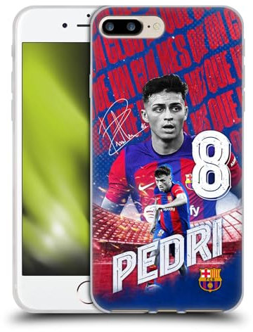 Head Case Designs Offizielle FC Barcelona Pedri 2023/24 Erstes Team Gelhülle [Militärischer Schutzgrad] Kompatibel Mit Apple iPhone 7 Plus/iPhone 8 Plus Und Kompatibel Mit MagSafe