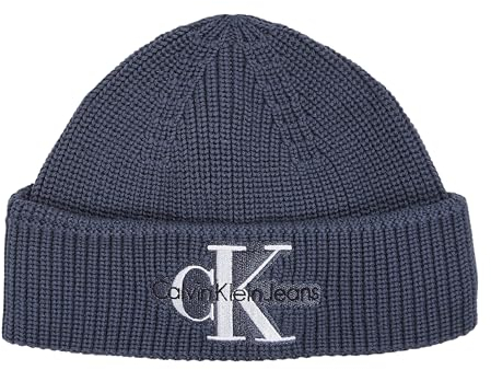 Calvin Klein Monologo Embro Beanie Goblin Blue