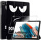 Cover per Samsung Galaxy Tab A9+/A9 Plus 2023 11 inches custodie+1 Pezzi Vetro Temperato,Gomma Protezione Protettivo,Ultra Sottile Antiurto Anti-Graffio TPU Flessibile Case-Don't Touch