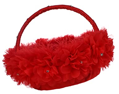 Garneck 1stk Hochzeit Empfindhiter Korb. Favoriten Mit Hochzeit. Gartenkorb. Empfindhiter Hochzeitskorb Brautkorb Mendil Halay Sepeti Kleiner Weißer Korb. Kleinkind Blumen Tragbar