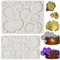 MYPRACS 2 Stück Pilz Fondant Formen Pflanze Pilz Kuchen Dekoration Silikonformen Ginkgo Biloba Süßigkeiten Schokoladenformen für Zucker Cupcake Topper Kuchen Dekorieren Gummipaste Polymer Clay