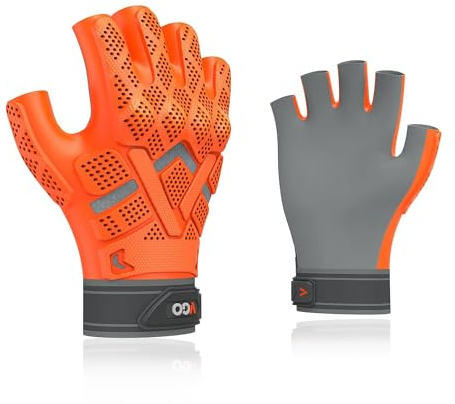 Vgo... Arbeitshandschuhe für Herren, fingerlos, nahtlos, stoßfest, Mehrzweck-Utility-Handschuhe, nahtlos, für Schreiner, Sport, Sommer, leicht