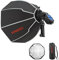 JINBEI 50 cm achteckige Softbox mit Lichtdiffusoren/Wabengitter/Tasche für HD-1 HD-2MAX Hi900 Speedlite