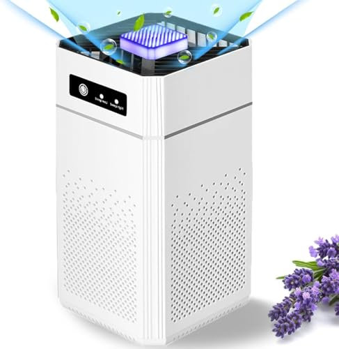 COYIVI Air Purifier for Home, Portable Air Purifier for Large Room, 600 Square Feet, 3 Modes, HEPA Filter, Air Purifiers with Light for Home Office Car