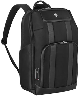 Victorinox Architecture Urban2 Deluxe Backpack, Mehrzweck-Rucksack, Daypack, Trolley-Riemen, Damen/Herren, 23 l, Schwarz