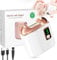 Electric Nail Clipper with LED Light, USB Rechargeable Nail Trimmer, 3-Speed Fingernail Manicure for Baby, Kids, Seniors, and Adults - Perfect for Elderly Nail Care, White