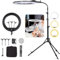 FEIFANTEAM 19-Zoll-LED-Ringlichtset, verwendet für Studioporträtfotografie, Selfies, YouTube-Videos, Live-Übertragungen, Augenbrauen-Tattoos, Wimperntransplantation, Tätowierungen, Schönheit, Make-up
