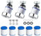 3 Stück Wasserfilter Wasserhahn, 360° Water Filter Tap und 5 Stück PP-Baumwolle Filterelement, Wasserhahn Filter, Water Filter Tap (Passend für 15-25 mm Außendurchmesser)