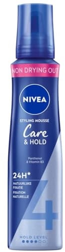 12er Pack - Nivea Styling Haarschaum, Halt 4 – Care & Hold – 150ml