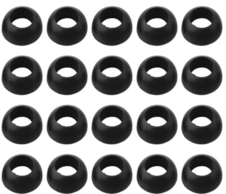 20 Stück Bull Nose Gummi Kuppel Gasflasche Dichtung O für Ring Set für Regler und Outdoor BBQ Herd, für langlebige, öl- und wasserabweisende Gasarmatur Dichtung für Grill (schwarz)