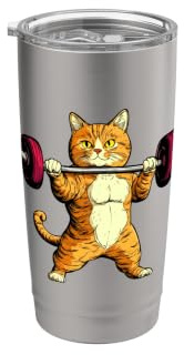 Entrenador gato Vaso térmico de acero inoxidable de doble pared