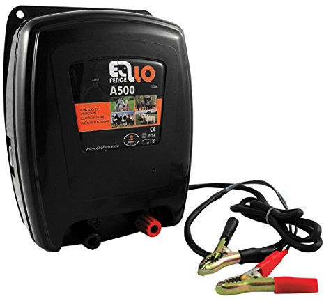 Weidezaungerät/Elektrozaungerät Ellofence A500-5 Joule - Für Pferde, Rinder, Schafe und Wildschweine, 12V