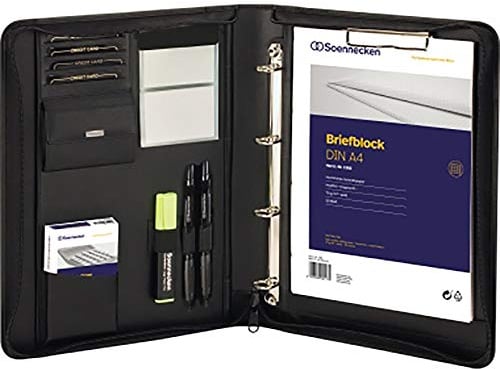 Soennecken Schreibmappe Berlin 5166 Nappaleder schwarz (5166)