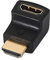 AISENS A121 – 0124 – Adaptateur HDMI coudé, Couleur Noir