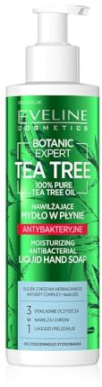 Eveline Cosmetics Tea Tree Moisturizing Antibacterial Liquid Soap with Tea Tree Oil - Hydrates & Protects Skin, 200ml