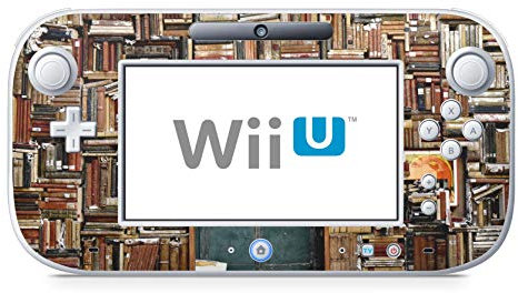 Skins4u Design modding Aufkleber Vinyl Skin Klebe Folie Skins Schutzfolie für Nintendo Wii U Controller Library