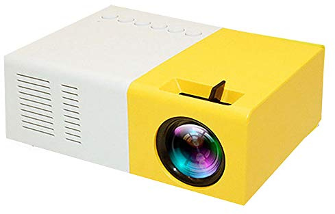 YG300 Mini Projector - WIFI Home Theater Projector, 3000 Lumens, Full HD 1080P, Supports 60 Inch Display, Compatible with Smartphone, Tablet, TV Stick, Game Player, USB, TF Cards