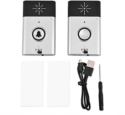 Citofono Senza Fili Campanello, Citofono Senza Fili Bidirezionale, 2.4GHz Mini Doppio di Senso Portatile di Voce citofono Senza Fili Campanello citofono Sistema per Interno, esterno