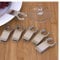 6pc Buffet Plate Clips Stainless Steel Stemware Plate Clips Buffet Maid Buffet Clips Hands Free Wine Glass Holder