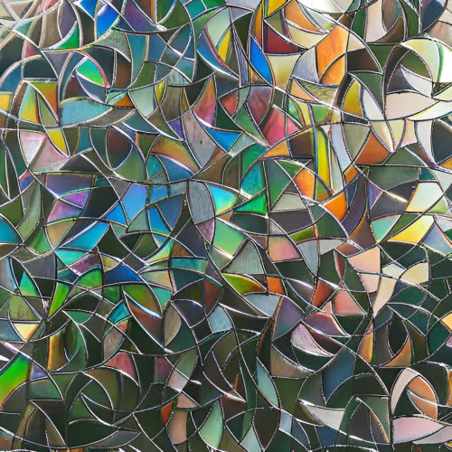 MARAPON® Sichtschutzfolie Fenster Regenbogeneffekt [105x200 cm] inkl. eBook mit Profitipps - statische Haftung - Fensterfolie selbsthaftend Blickdicht - 3D Dekorfolie Milchglasfolie