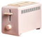 Toaster 6 Gear 220V Home Electric Toaster 2 Slices Bread Oven Automatic Breakfast Maker with Dustproof Lid (Color : Pink)
