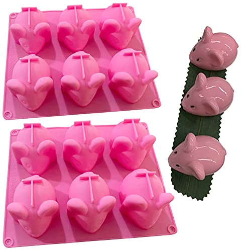 WonDerfulC Silikonform mit 6 Mulden, kreative Seife, Kerze, Aromatherapie, Gips, Ton, Harz, DIY, Kuchen, Mousse, Pudding, Dekoration, 2 Stück