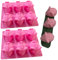 WonDerfulC Silikonform mit 6 Mulden, kreative Seife, Kerze, Aromatherapie, Gips, Ton, Harz, DIY, Kuchen, Mousse, Pudding, Dekoration, 2 Stück