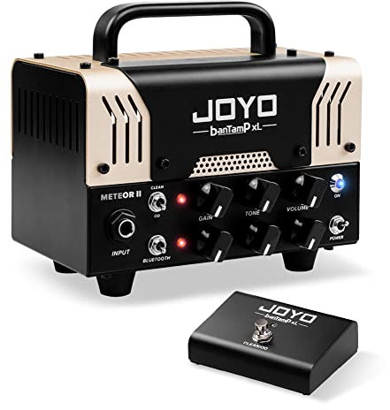 JOYO METEOR II BanTamp XL Series Mini Amp Head 20 Watt Preamp 2 Channel Hybrid Tube Guitar Amplifier with Bluetooth for Electric Guitar