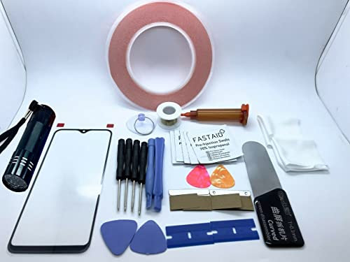 Frontscheibe Glas, Bildschirm Glas Reparatur Set für Samsung Galaxy A20E