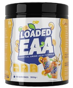 CNP Professional Loaded EAAs, Essential Amino Acids, BCAAs, Muscle Repair & Recovery Powder, 300g / 100g and 30/10 Servings, 12 Delicious Flavours (Fantasy Orange, 300g)