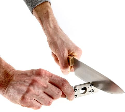 THE EDGE edcSHARP Silber-Messerschärfer Schärfen Schleifstein Wetzstahl Messerschärfer Kantenschärfen