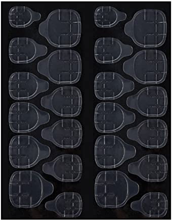 24pcs Onglets Adhésifs Double Face pour Ongles, Onglets de Colle Respirants Imperméables, Autocollant de Gelée D'ongle Super Collant Faux Autocollants de Colle pour Manucure