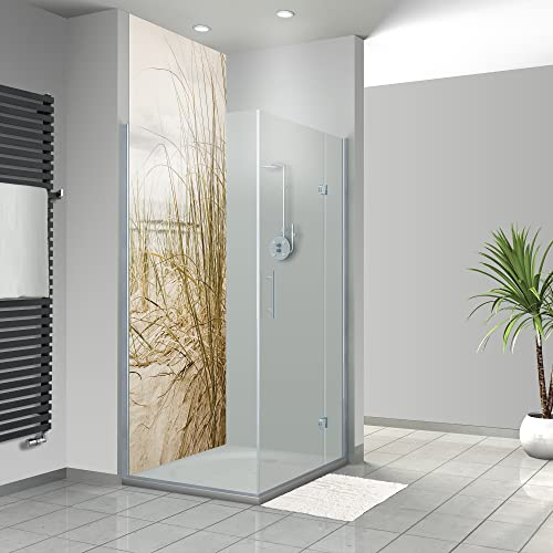 WANDFREUDE individuelle Duschrückwand Aluverbundplatte auf Maß (1 Stück - Hohes Gras - Premium Matt Lack) – Dusche Wandverkleidung Duschwandverkleidung Duschrückwände