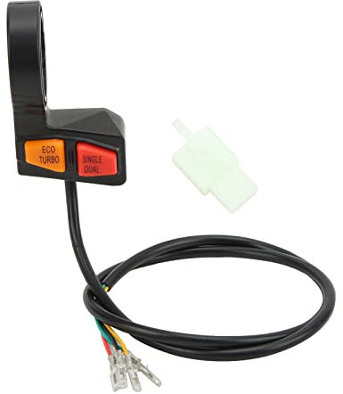 Commutateurs de sport motorisés, interrupteur de commande de guidon basse haute vitesse simple double entraînement mode Eco Turbo étanche accessoire de rechange électrique adapté pour VTT, scooter,