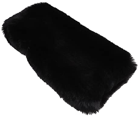 Sosoport Hand Arm Halswärmer Schal Muffs Aus Kunstpelz Fälschung Tragbare Wärmetasche Fleece-fäustlinge Schals Für Frauen Hände Kaltes Wetter Schwarze Wurfkissen Fräulein Heizung Gamaschen