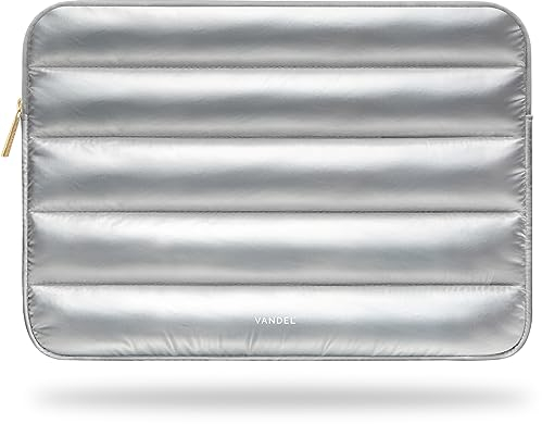 VANDEL - The Original Puffy Laptop Sleeve 13-14 Inch. White Laptop Sleeve for Women. Carrying Case Cover MacBook Pro 14 in, MacBook Air 13 Inch, iPad Pro 12.9, Dell, Asus, HP