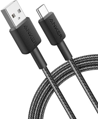 Anker USB-auf-USB-C-Kabel, 1,8 m, Anker 322, Schwarz (1,8 m)