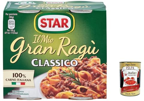 6x Il Mio Gran Ragù Star Classico tomatensauce 2x180g sauce Tomatensuppe + Italian Gourmet polpa 400g