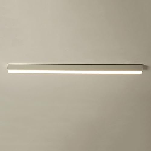SIYANE Luz de techo lineal LED minimalista Pasillo moderno Montaje empotrado Barra de luz de techo Metal Negro Tira larga Accesorio de iluminación Luz de techo de oficina blanca para el hogar Cocina I