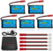 AMZZN 5 Stück 3,7V 800mAh 30C JST Lipo Akku mit Ladegerät 5-in-1 für SYMA X56W MJX X400W X300C X800 HS110 HS200 S670 V950HD S1750 V2450 Quadcopter ferngesteuert